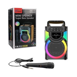 Sing-e Portable Wireless Speaker ZQS14102 with Mic Black